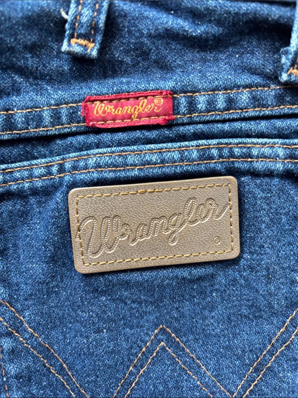 Wrangler Indigo Denim Cutoff Shorts